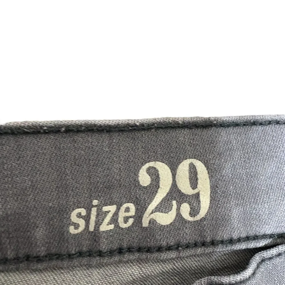 J.Crew Toothpick Skinny Jeans Size 29 Gray Denim Jegging